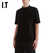 CFCL男装 小圆领短袖 T恤新款 简约质感纯色休闲半袖 上衣18GB00MQ