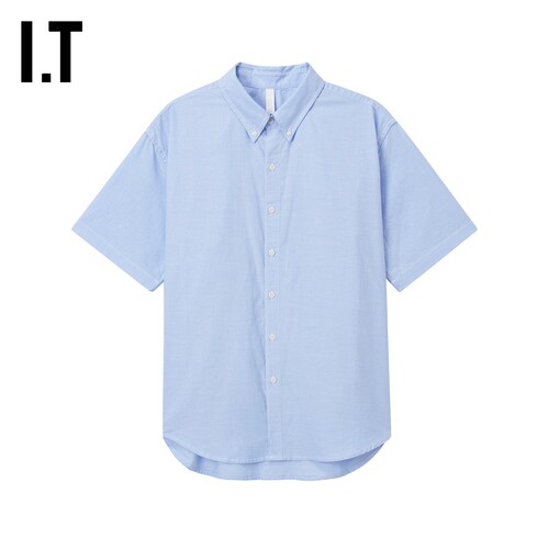 ITWITTHLOVE纯色短袖衬衫