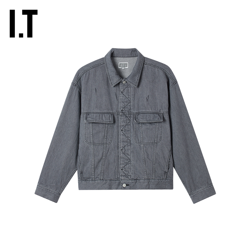ITC.E衬衫式牛仔夹克潮流酷感