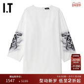 时髦个性 手绘印花185UWHXL 长袖 上衣新款 We11Done女装 中长款