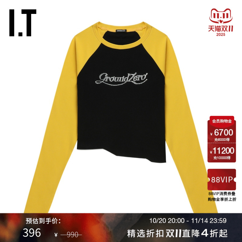 ITGROUNDZERO插肩袖长袖T恤