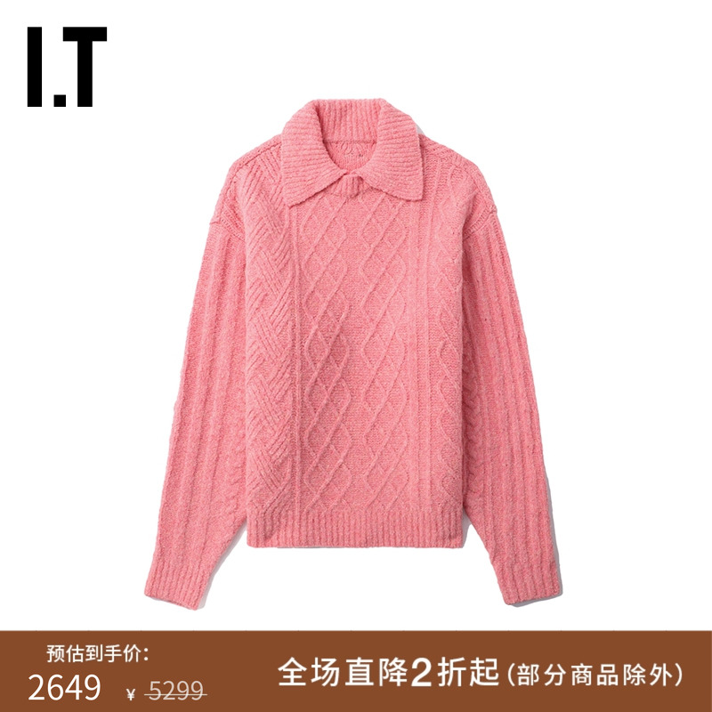 ITADERerror翻领针织衫