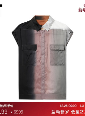 IT Rick Owens女装飞袖衬衫新款潮流个性拼色翻领上衣02410DXM