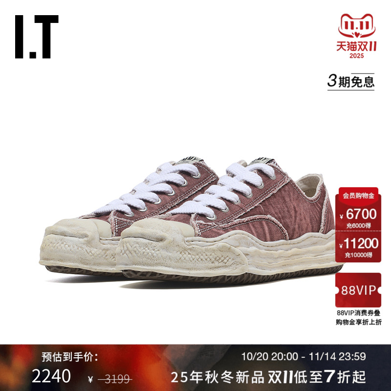 IT Mihara Yasuhiro女款做旧运动鞋新款复古街头感厚底低帮休闲鞋