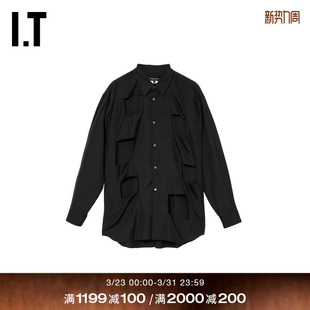 des GARCONS 衬衫 CDG 挖剪镂空设计长袖 COMME PLUS男装 HOMME