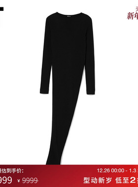 IT Rick Owens女装羊毛针织衫新款设计感不规则下摆上衣02650MXL