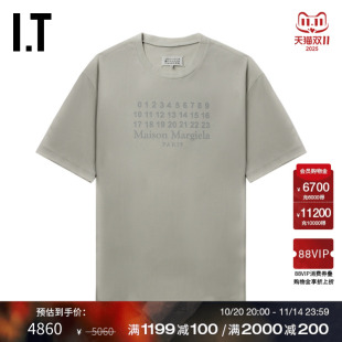 廓形短袖 Margiela男装 T恤新款 随性街头中长款 圆领半袖 Maison