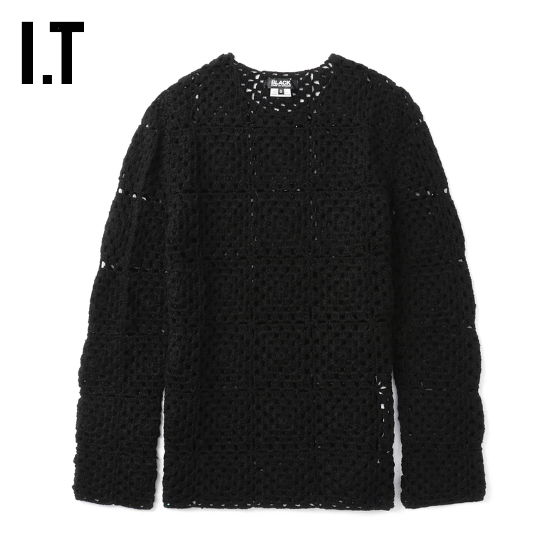 IT钩针编织镂空针织衫