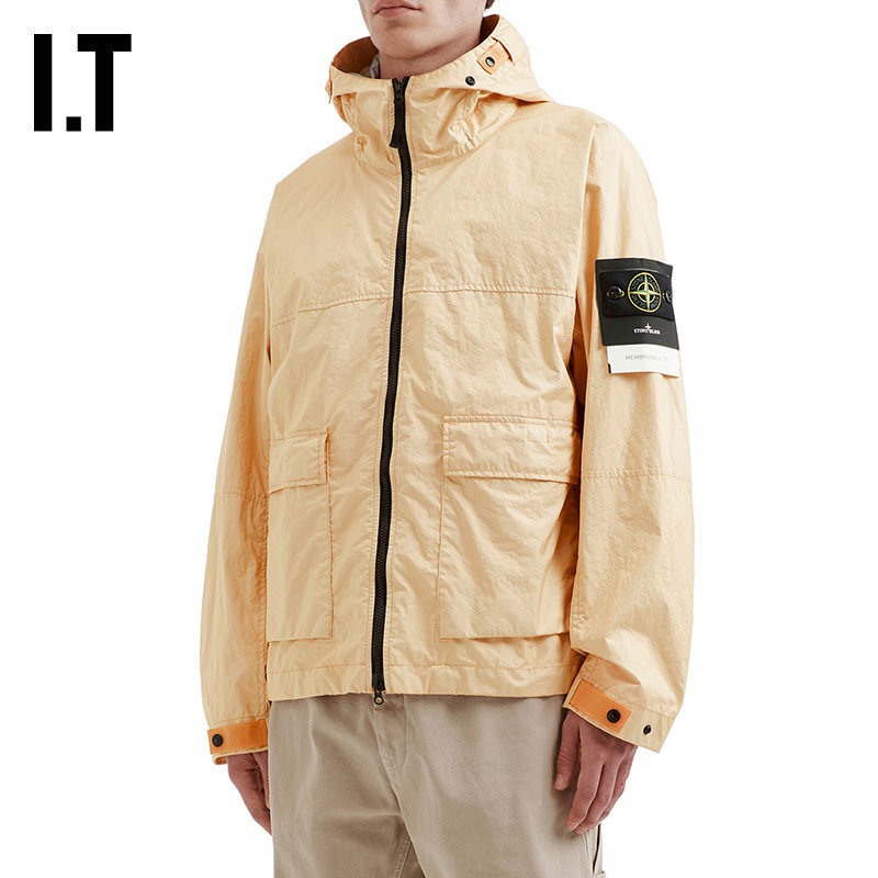 IT STONE ISLAND男装连帽拉链夹克新款休闲户外风薄外套0040A2MQ