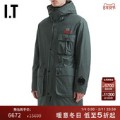 可拆卸内胆风衣长外套10411GMP 大衣新款 C.P.COMPANY男装 两件式