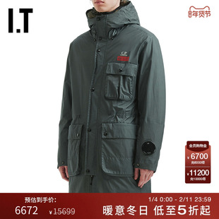 IT C.P.COMPANY男装两件式大衣新款可拆卸内胆风衣长外套10411GMP