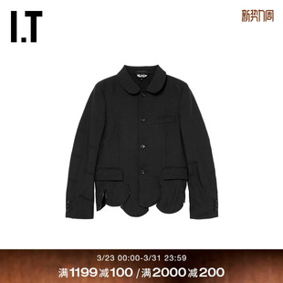 des GARCONS HOMME 不规则下摆西装 COMME BLACK情侣款 夹克 CDG