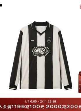 IT F.C.REAL BRISTOL男装条纹长袖T恤新款足球运动风上衣252150MQ