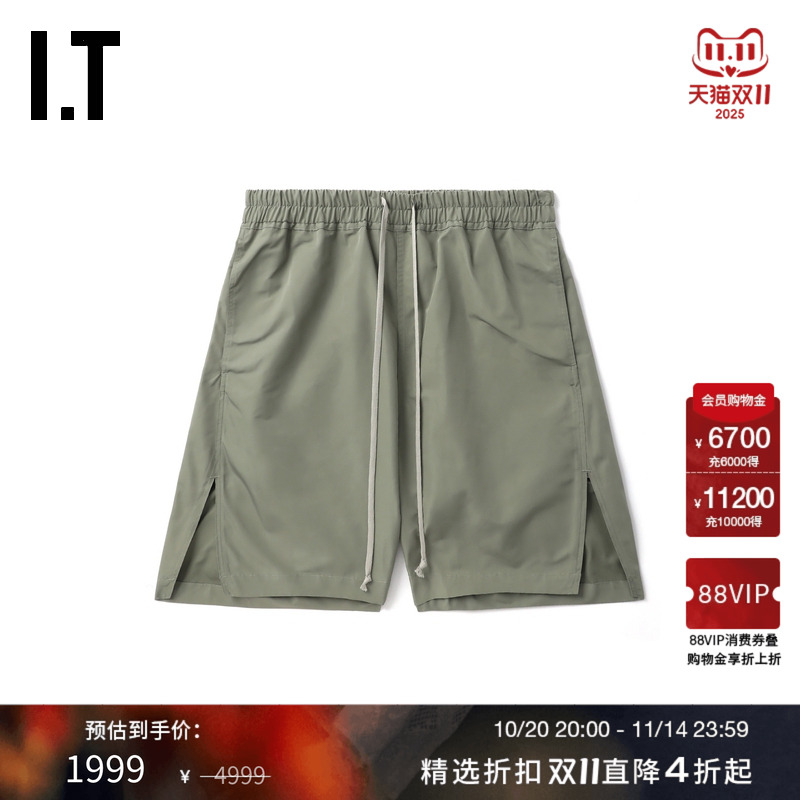 ITRickOwens宽松纯色短裤