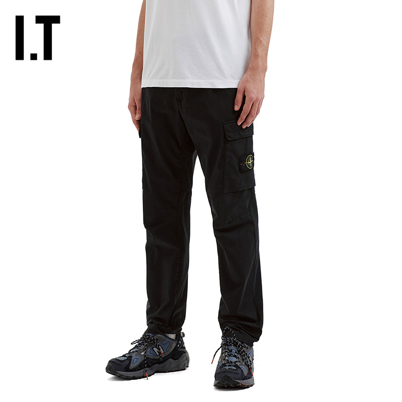 IT STONE ISLAND男装工装裤长裤新款简约酷感合身小直筒裤0320A
