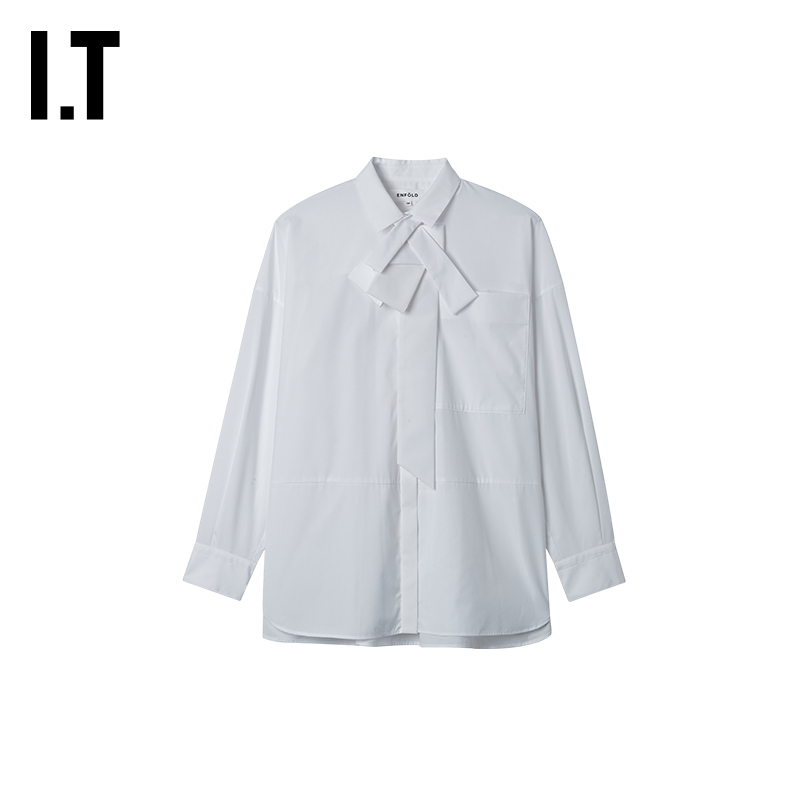 IT日本ENFÖLD纯色长袖衬衫