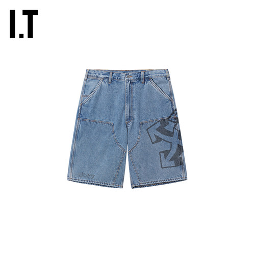 OFF-WHITE™宽松牛仔短裤