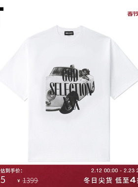 IT GOD SELECTION XXX男装短袖T恤新款欧美潮流印花半袖25ST05MP