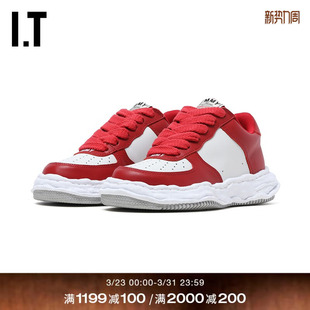 Mihara 活力街潮拼色板鞋 Yasuhiro女款 新款 W706REDM 厚底运动鞋