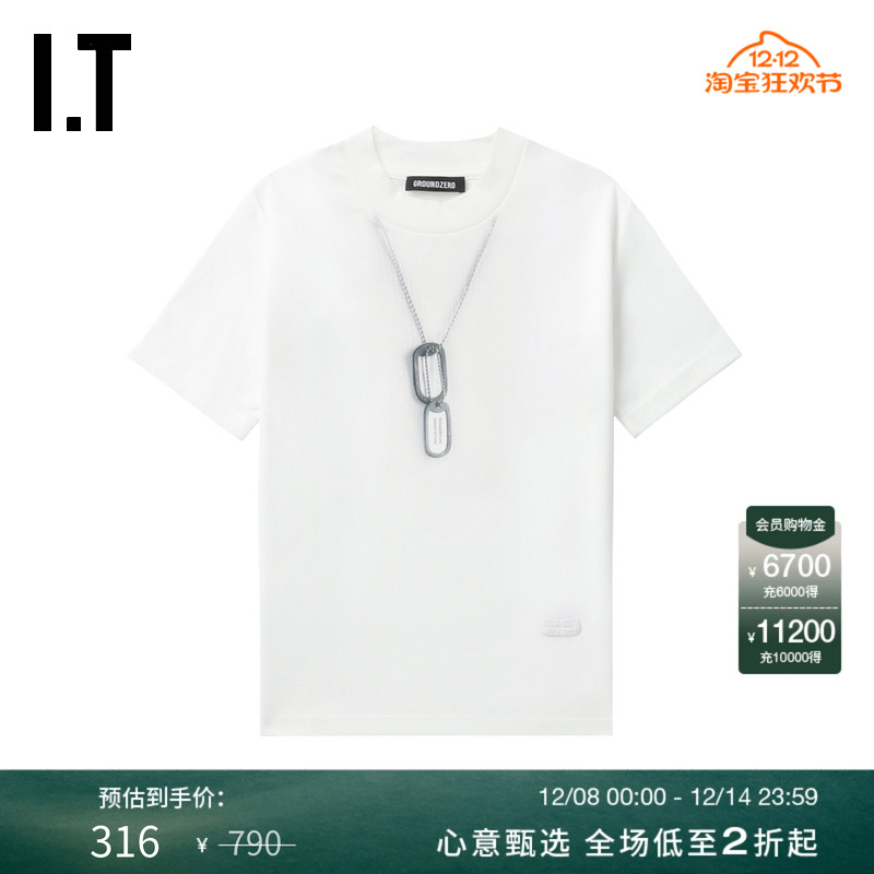 ITGROUNDZERO修身短袖T恤