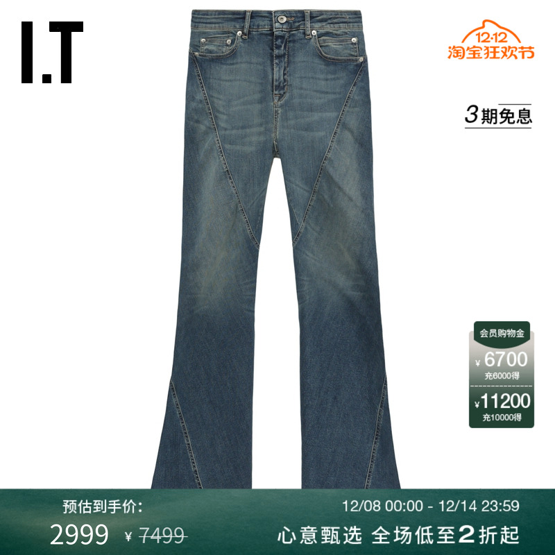 ITDRKSHDW微喇牛仔裤复古街潮