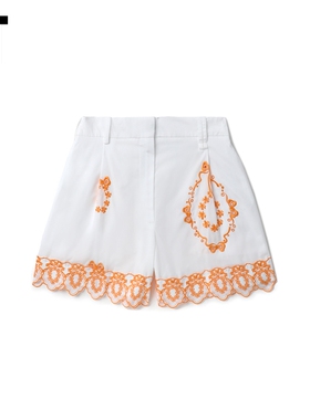 IT Simone Rocha女装高腰短裤新品复古宫廷风刺绣休闲裤4069T4XK