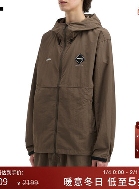 IT F.C.REAL BRISTOL男装连帽拉链夹克新款休闲户外风纯色薄外套