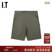 纯色直筒中裤 PTM0CMM 新款 简约时尚 DESCENDANT男装 宽松休闲短裤