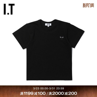 COMME des GARCONS川久保玲童装 饰短袖 PLAY 爱心logo装 T恤 CDG