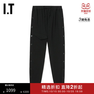 束脚长裤 Rocha女装 新品 简约时尚 407155X 直排扣饰休闲裤 Simone