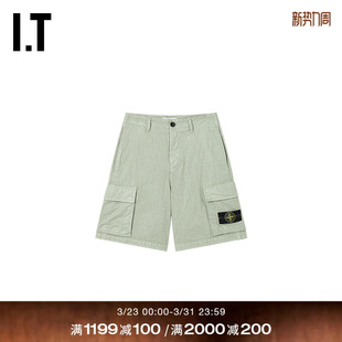 工装 裤 直筒裤 STONE 001006MQ 宽松休闲裤 ISLAND男装 新款 短裤