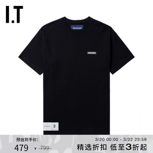 IT DESCENDANT男装宽松短袖T恤新款潮流休闲logo装饰半袖STM08SMN