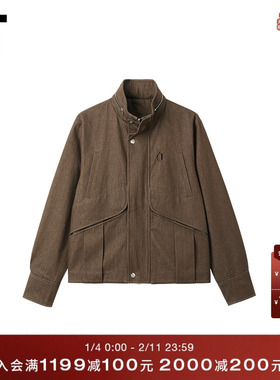 IT NULLUS男装立领拉链夹克新款帅气型男工装风休闲外套08ABRNMQ