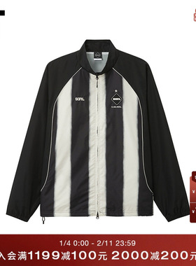 IT F.C.REAL BRISTOL男装拉链夹克新款足球运动风条纹拼色外套