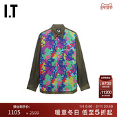 des CDG PLUS男装 COMME HOMME 衬衫 GARCONS 彩色拼接翻领长袖