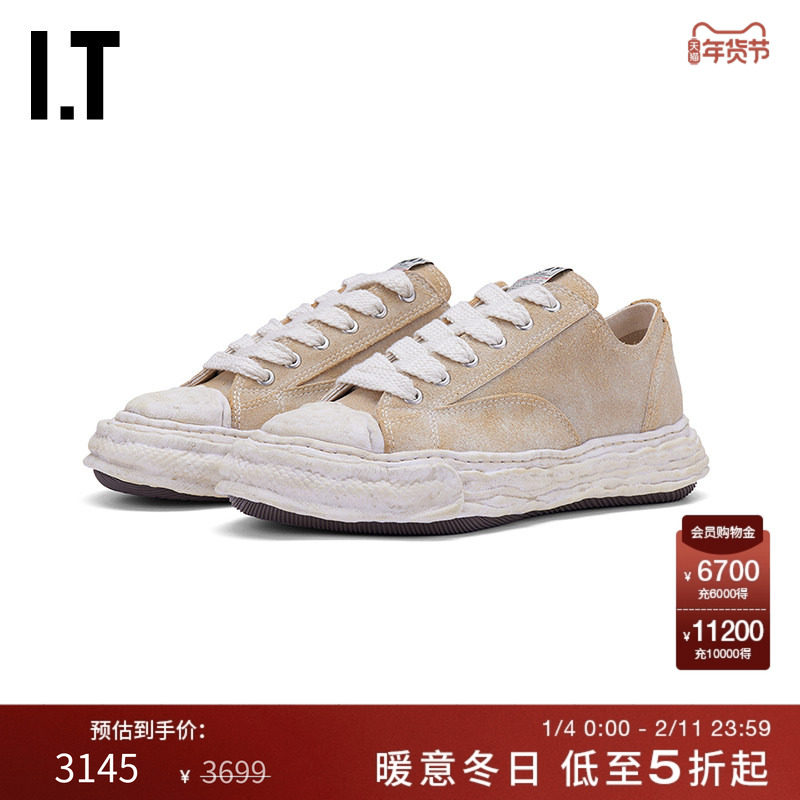 IT Mihara Yasuhiro男款做旧运动鞋新款复古街头感厚底低帮休闲鞋