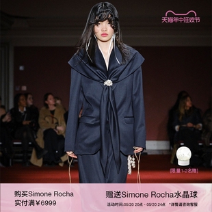 西装 Rocha女装 夹克新款 Simone 时髦摩登披肩叠层外套6071D8XL