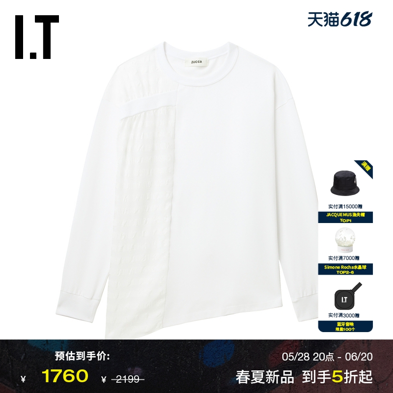 ITZUCCa不对称长袖上衣
