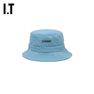 JACQUEMUS男款 渔夫帽简约日常logo装 饰平顶盆帽帽子001NMJ