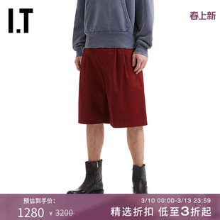 IT OUR LEGACY男装阔腿裤中裤新款时尚质感百慕大短裤4254PPMP