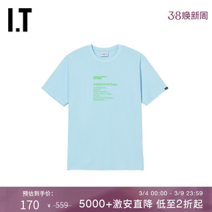 IT THISISNEVERTHAT男装短袖T恤简约休闲字母装饰半袖TTSST08I