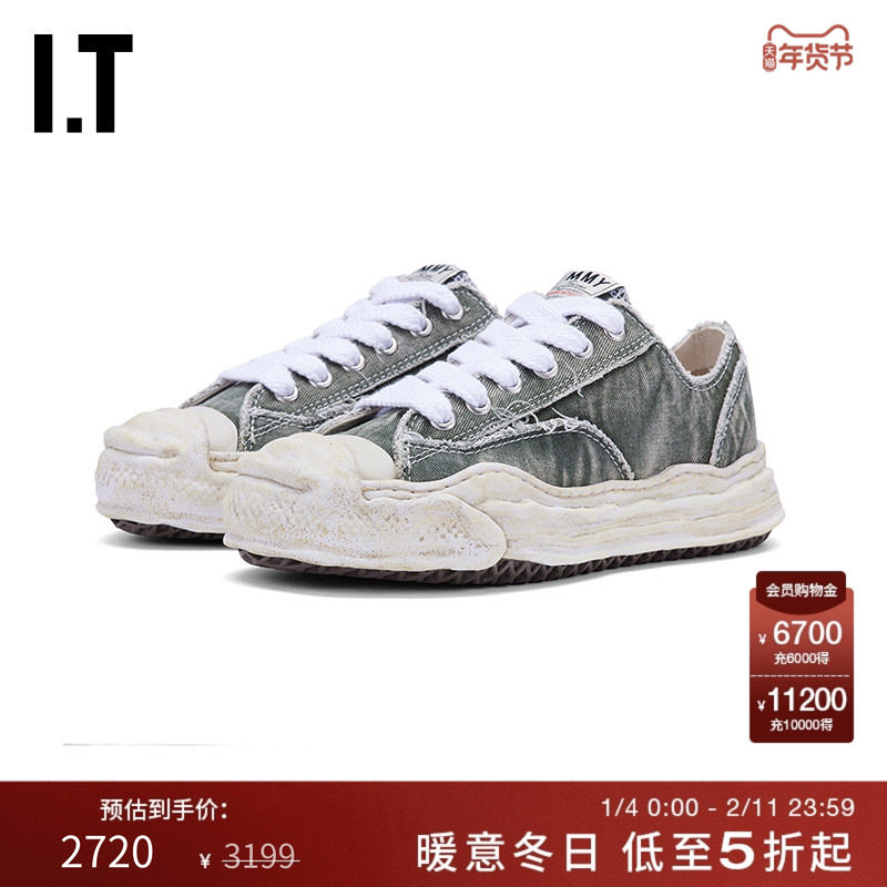 IT Mihara Yasuhiro女款做旧运动鞋新款复古街头感厚底低帮休闲鞋