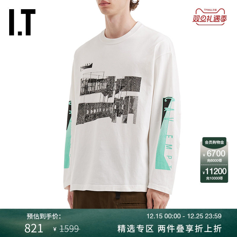 ITC.E圆领长袖T恤潮流未来感