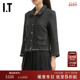 饰呢子外套4311XP 复古时髦车线装 R13女装 合身翻领毛呢夹克新款