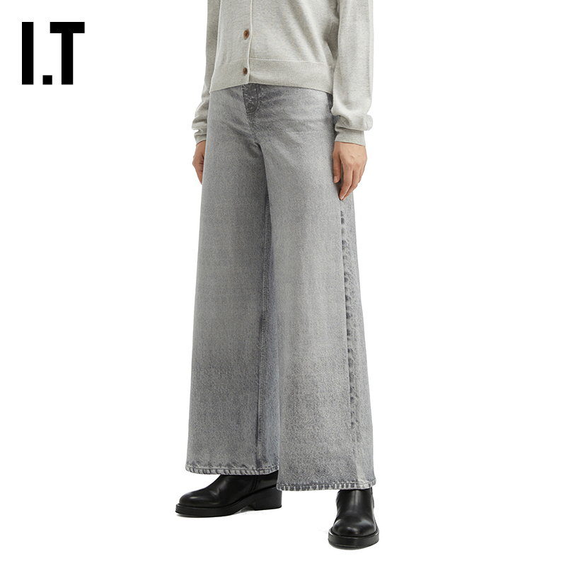 ITrag&bone阔腿裤牛仔裤