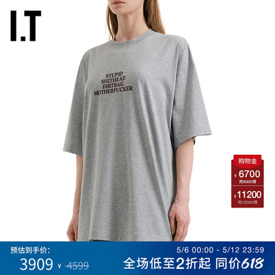 ITVETEMENTS中长款落肩T恤