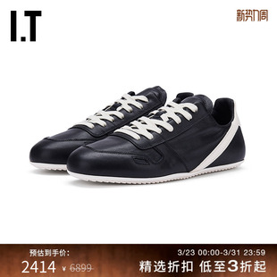 系带运动鞋 新款 复古时尚 平底鞋 Owens女款 拼色拼接休闲鞋 Rick