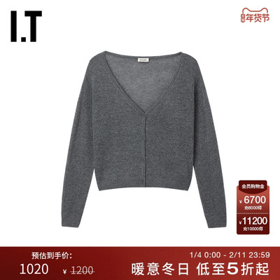 ITAmericanVintageV领针织开衫