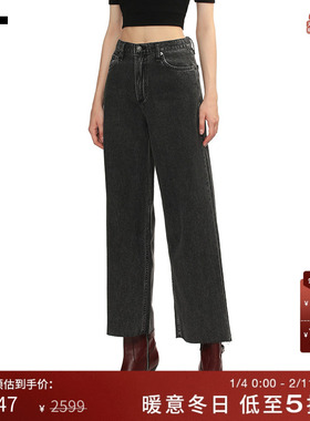 IT rag & bone女装露踝牛仔裤新款简约时尚宽松直筒裤RJ2825XP