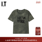 R13女装 圆领短袖 T恤新款 随性街潮做旧效果休闲半袖 R13WK1XQ